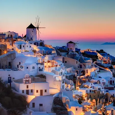 Delightful Santorini Villas | 4 Bedrooms | Killua | Spacious Terraces With Hot Tubs | וילה *